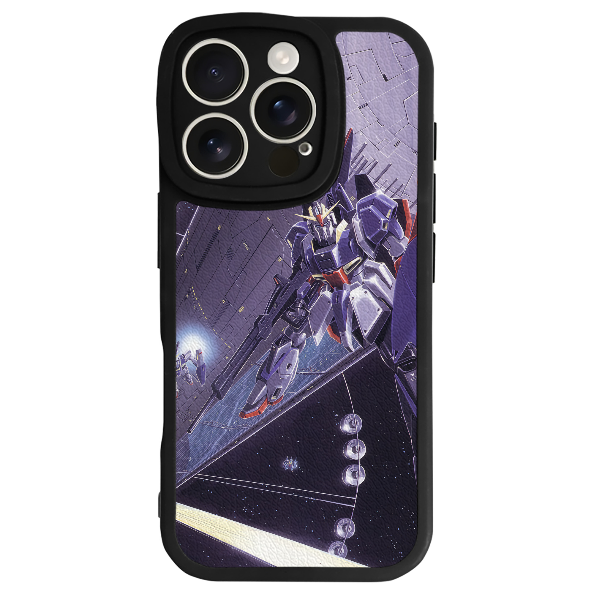 （画像用） 機動戦士ガンダム Mobile Suit Gundam 【iPhone 16シリーズ対応】シリコンスマホケース（レザー調） 材質：シリコン